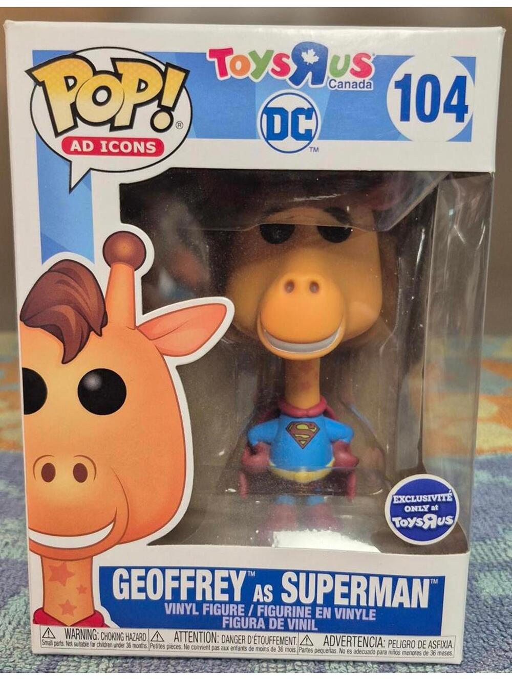 Geoffrey as Superman POP! Vinyl Figure - Toys R Us Canada Exclusive